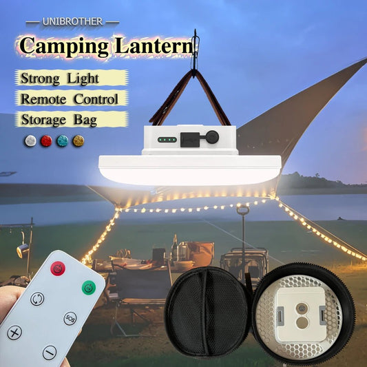 13500mAh Remote Control Recharge LED Camping Lantern w/ Magnet - Coffeio Store