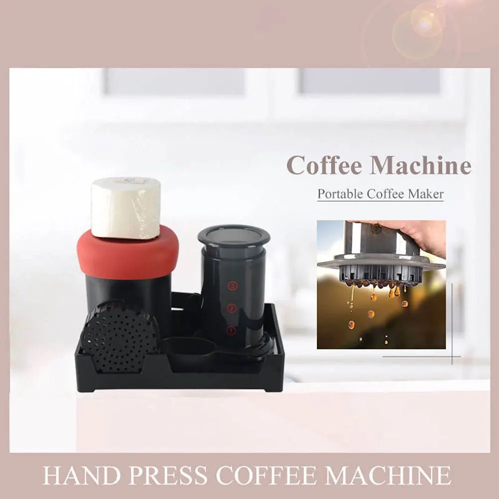 250ml Espresso Coffee Maker Machine, Portable Cafe French Press Coffee Pot - Coffeio Store