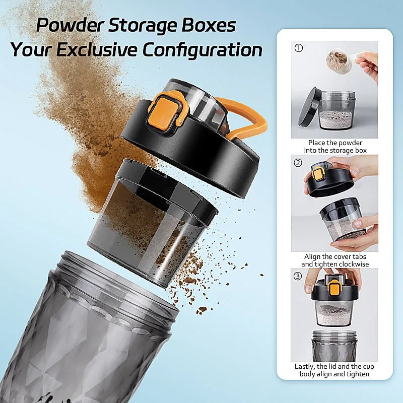 650ml Electric Protein Powder Automatic Mixer Shaker Bottle - Coffeio Store