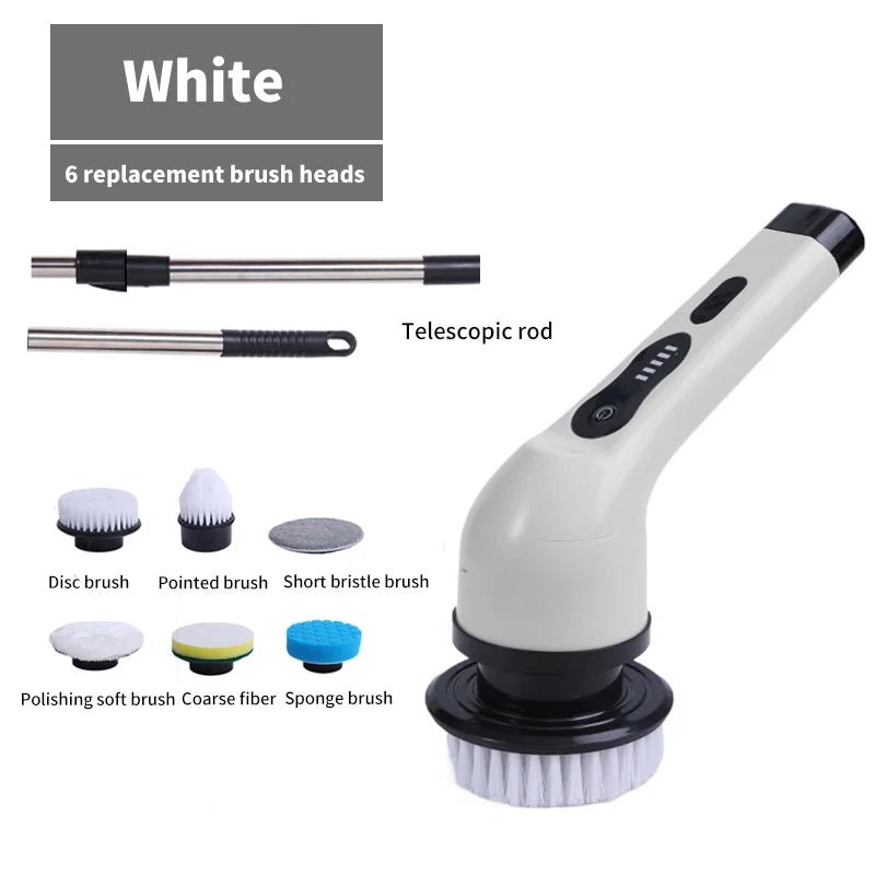 9-in-1 Electric Cleaning Brush, Spin Cleaning Scrubber, Electric Cleaning Tools - Coffeio Store