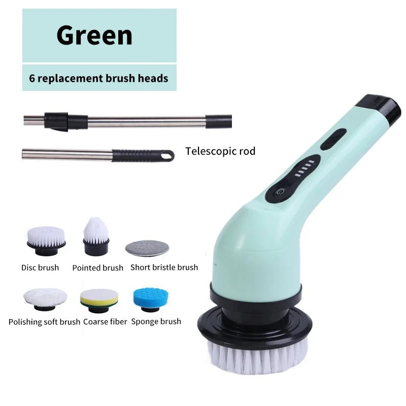9-in-1 Electric Cleaning Brush, Spin Cleaning Scrubber, Electric Cleaning Tools - Coffeio Store