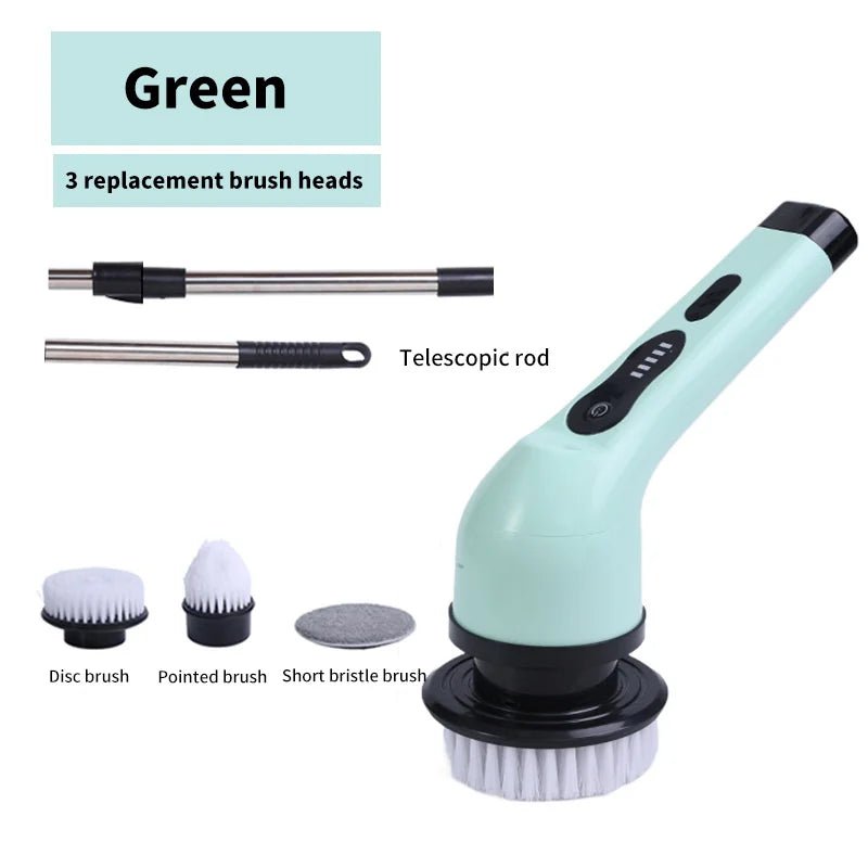 9-in-1 Electric Cleaning Brush, Spin Cleaning Scrubber, Electric Cleaning Tools - Coffeio Store