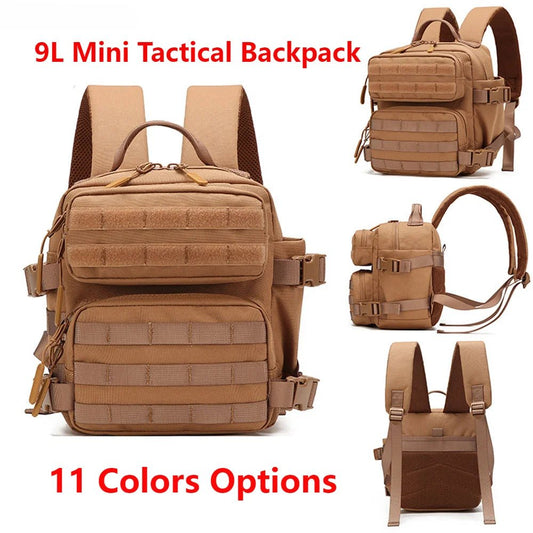 9L MOLLE Sport Mini Backpack for Outdoor Camping Women & Men - Coffeio Store