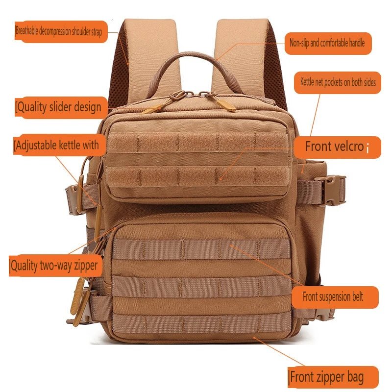 9L MOLLE Sport Mini Backpack for Outdoor Camping Women & Men - Coffeio Store