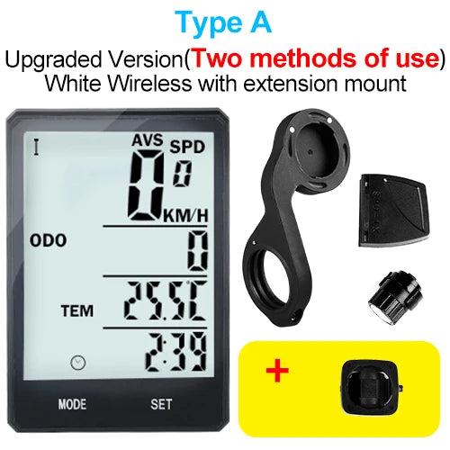 INBIKE 2.8 Inch Bicycle Computer Odometer Speedometer Wireless Wired Rainproof - Coffeio Store