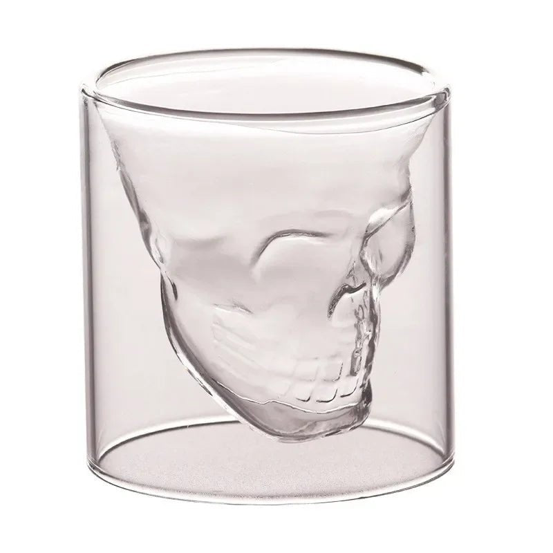 Creative Skull Glass Mug Capacity Coffee Tea Liquor Mug Gift - Coffeio Store