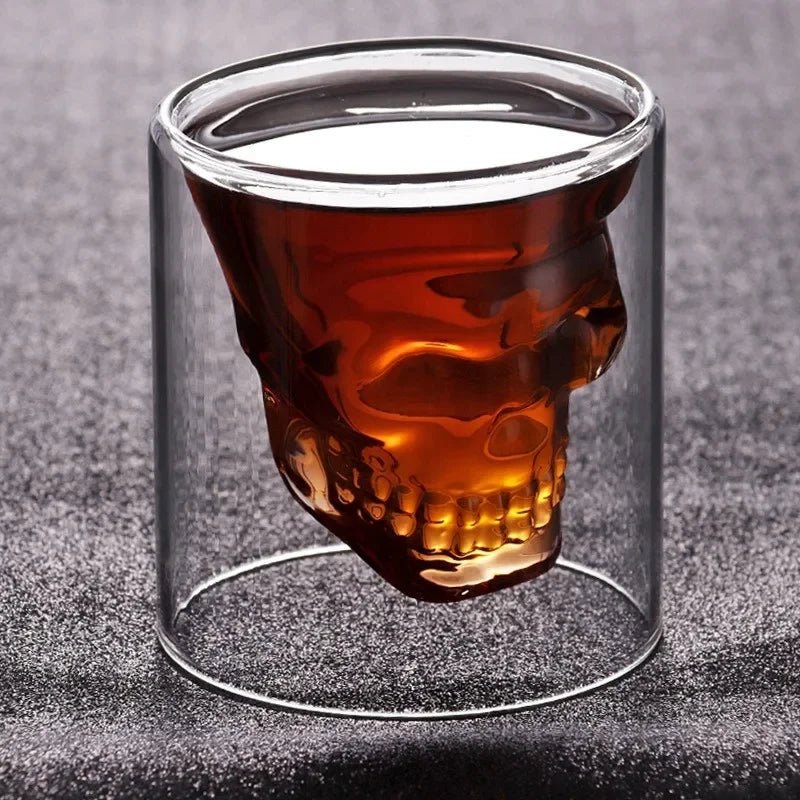 Creative Skull Glass Mug Capacity Coffee Tea Liquor Mug Gift - Coffeio Store