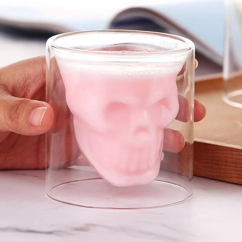 Creative Skull Glass Mug Capacity Coffee Tea Liquor Mug Gift - Coffeio Store