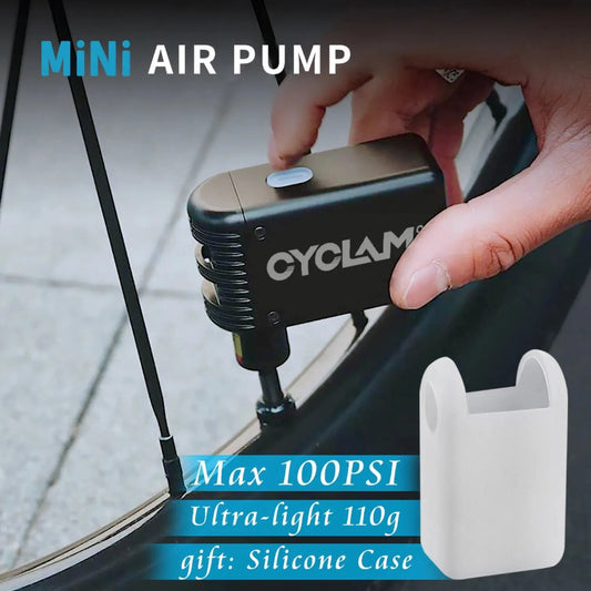 CYCLAMI Mini Electric Air Pump Portable Bicycle Cordless Inflator - Coffeio Store
