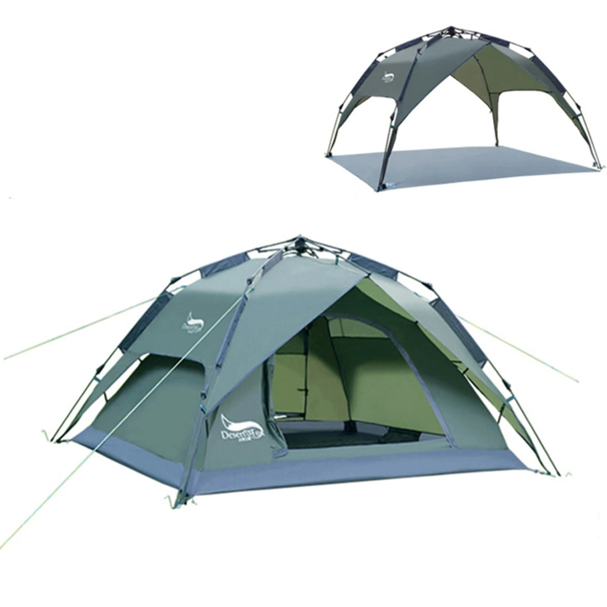 Desert & Fox Camping Tents for 3 Person, Instant Pop-Up Automatic Dome Tent - Coffeio Store