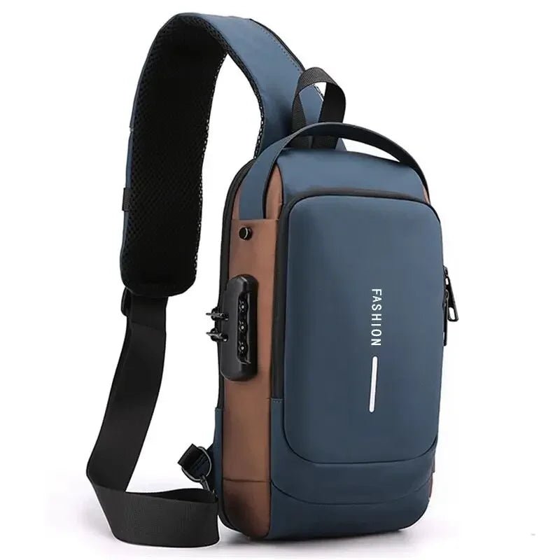 Designer Multifunction Anti - theft USB Crossbody Bag - Coffeio Store