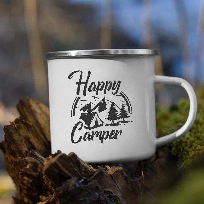 Enamel Camping Mugs Adventure Outdoors Travel - Coffeio Store