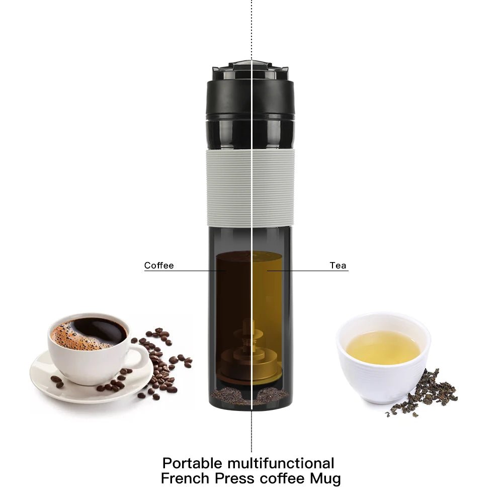 iCafilas 350ML Portable Manual French Press Coffee Tea Maker - Coffeio Store