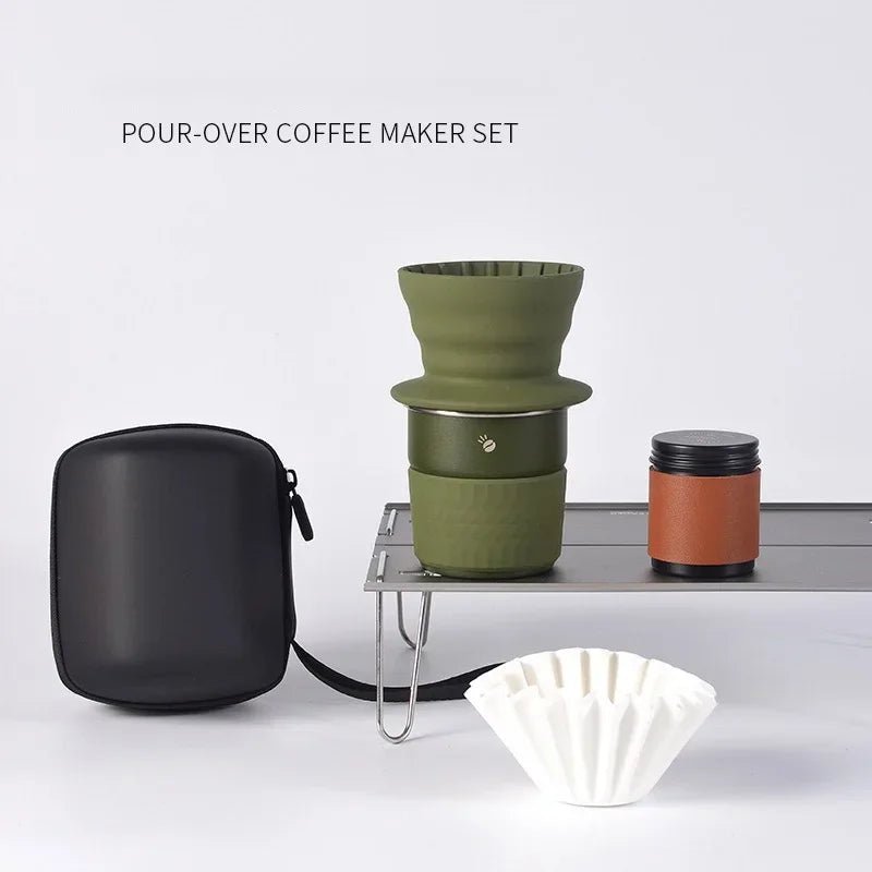 Manual Brewing Pour - over Coffee Set 300ml for Travel & Outdoors - Coffeio Store