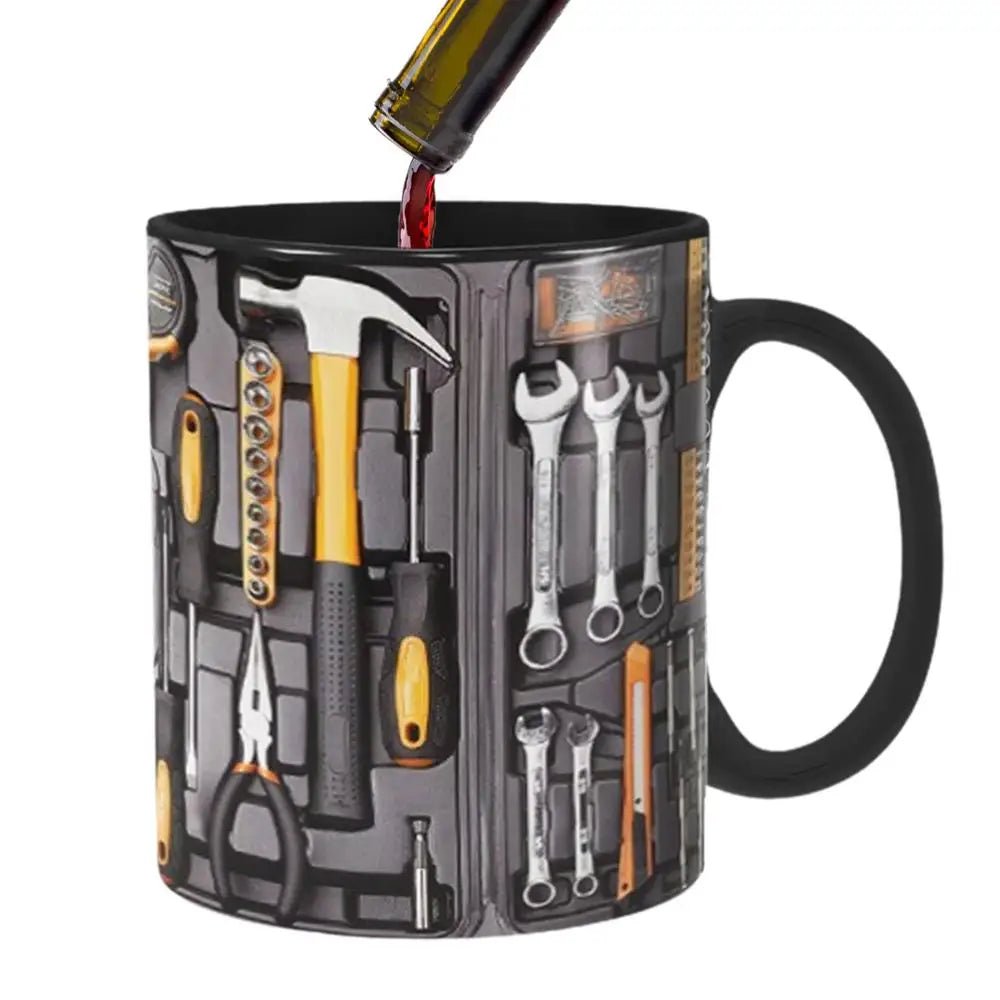 Mechanic Ceramic Black Coffee Tea Mug Cup for Mechanics Toolbox - Coffeio Store