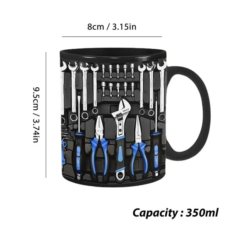 Mechanic Ceramic Black Coffee Tea Mug Cup for Mechanics Toolbox - Coffeio Store