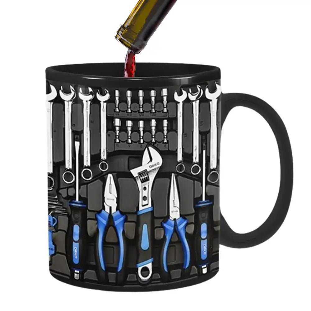 Mechanic Ceramic Black Coffee Tea Mug Cup for Mechanics Toolbox - Coffeio Store