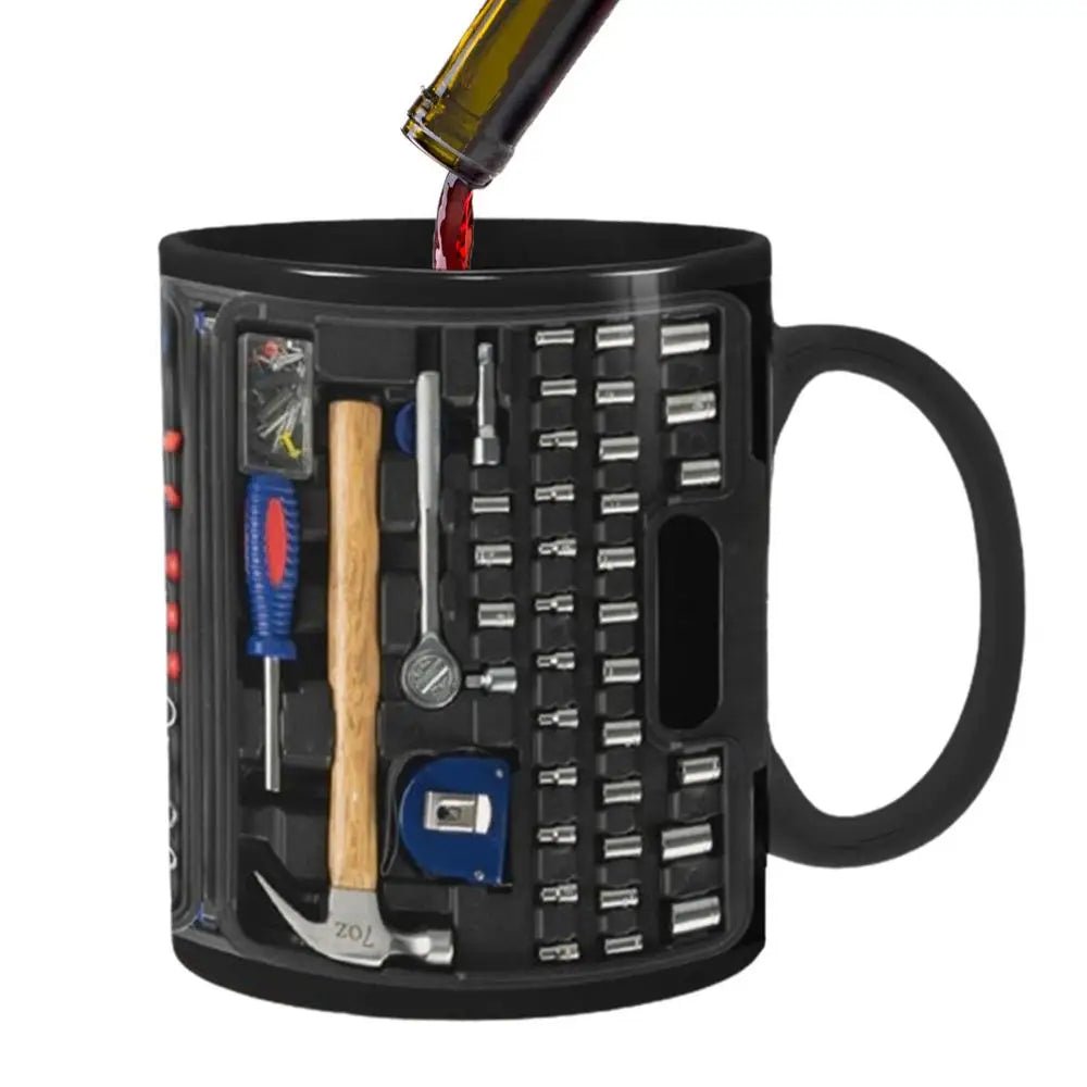 Mechanic Ceramic Black Coffee Tea Mug Cup for Mechanics Toolbox - Coffeio Store