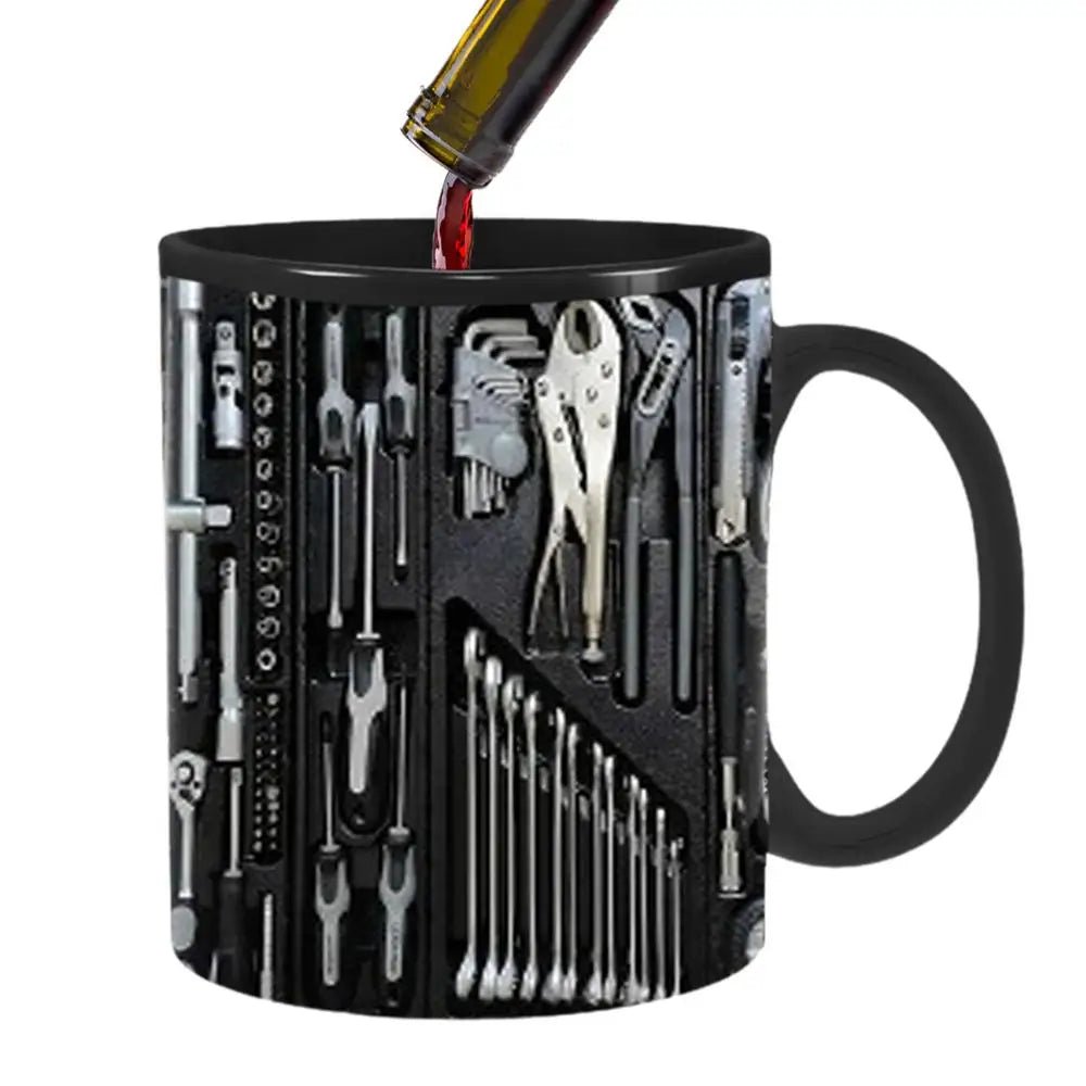 Mechanic Ceramic Black Coffee Tea Mug Cup for Mechanics Toolbox - Coffeio Store