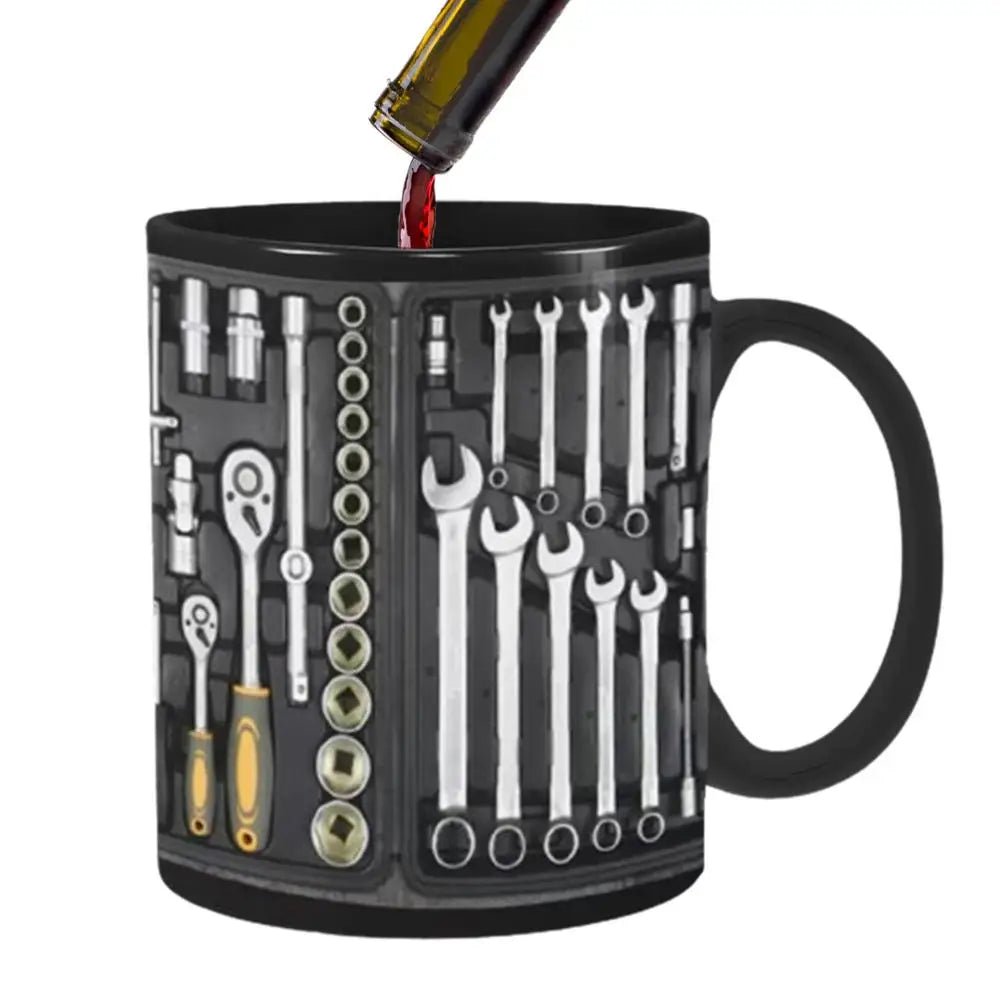 Mechanic Ceramic Black Coffee Tea Mug Cup for Mechanics Toolbox - Coffeio Store