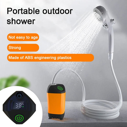 Outdoor Camping Shower IPX7 Waterproof with Digital Display - Coffeio Store