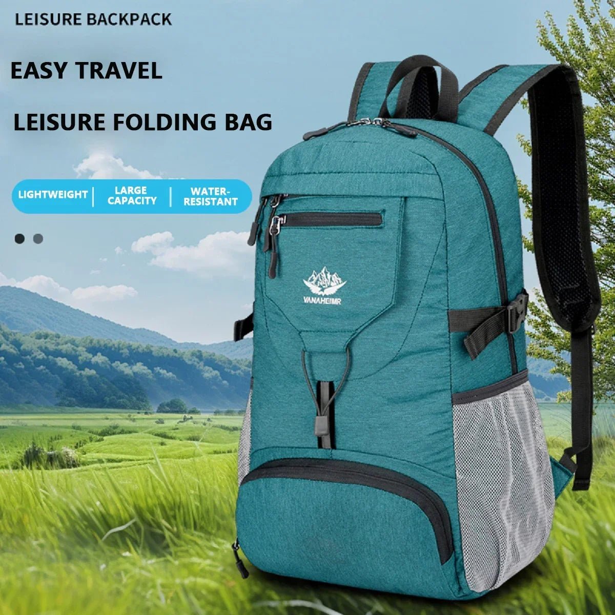 Outdoor Travel Backpack Lightweight Folding Waterproof Material - Coffeio Store