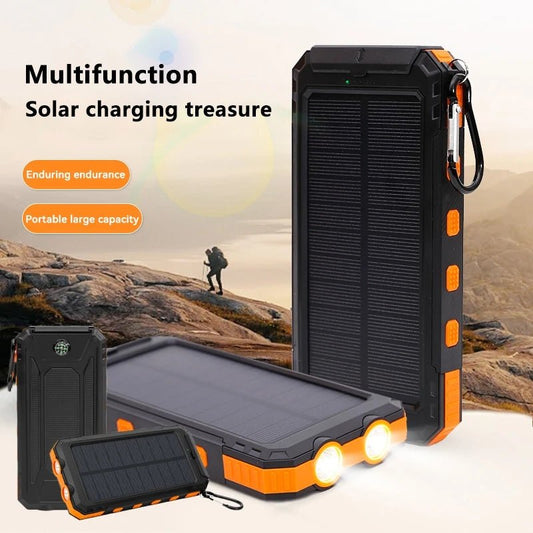 Solar Power Bank Outdoor Fishing Camping Large Capacity Power - Coffeio Store