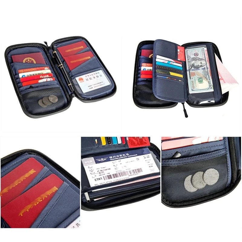 Travel Gadgets Document Cover Folder Organizer for Family Passport Card Protector - Coffeio Store