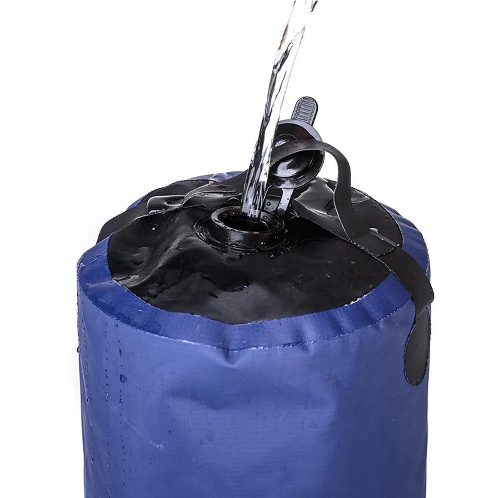 11L PVC Outdoor Inflatable Shower Pressure Water Bag Portable for Travel & Camping - Coffeio Store