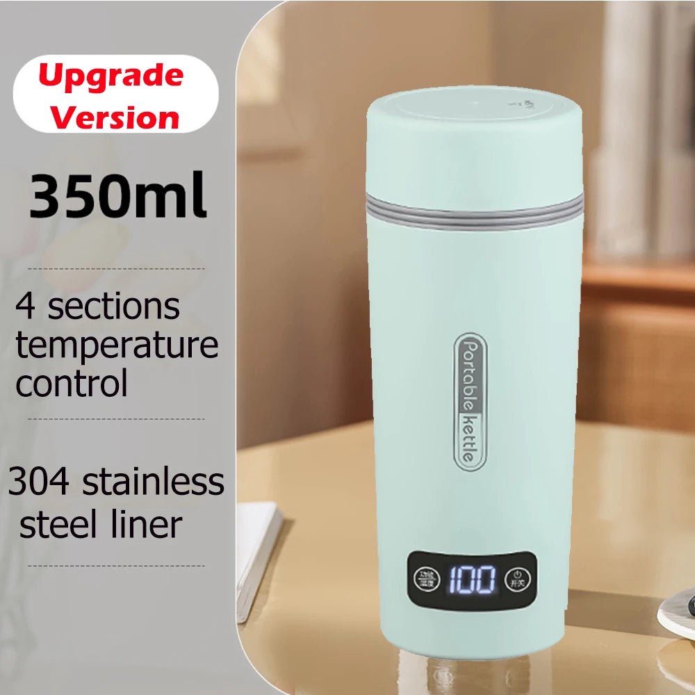 350ML Electric Heating Water Cup Portable Electric Kettle for Travel 110V/220V Tea Coffee - Coffeio Store