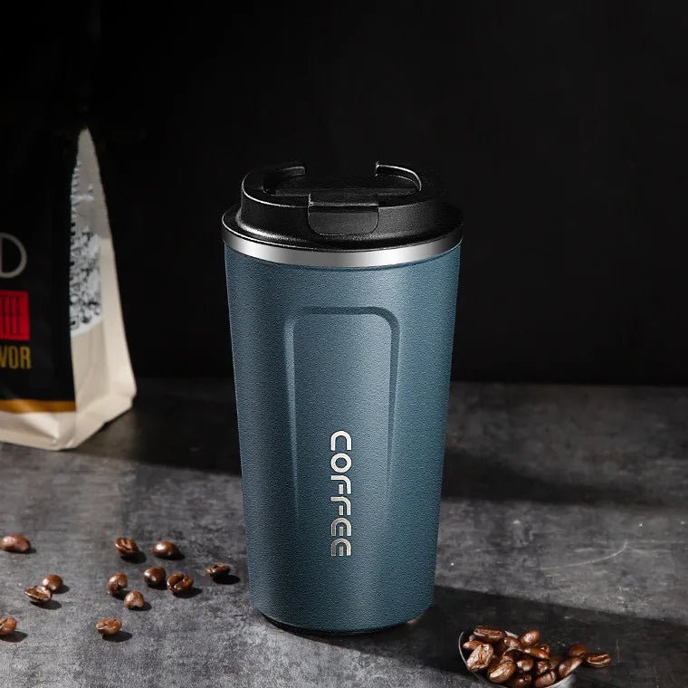 380ml/510ml Stainless Steel Coffee Thermos Mug Portable Car Vacuum Flasks Travel - Coffeio Store