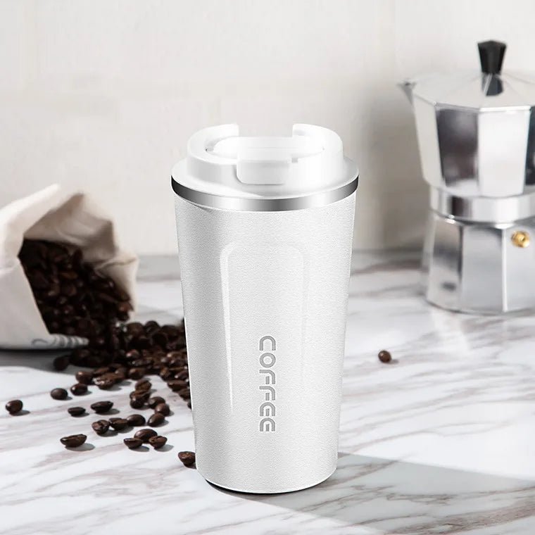 380ml/510ml Stainless Steel Coffee Thermos Mug Portable Car Vacuum Flasks Travel - Coffeio Store