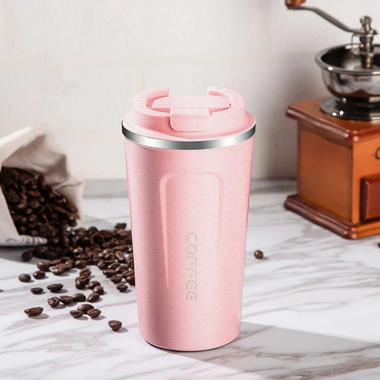 380ml/510ml Stainless Steel Coffee Thermos Mug Portable Car Vacuum Flasks Travel - Coffeio Store