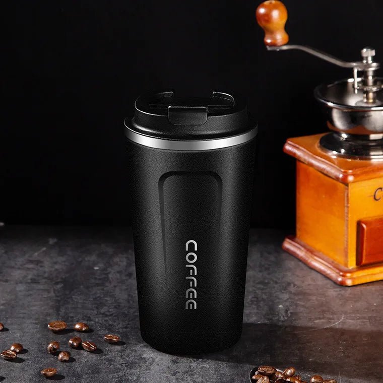 380ml/510ml Stainless Steel Coffee Thermos Mug Portable Car Vacuum Flasks Travel - Coffeio Store