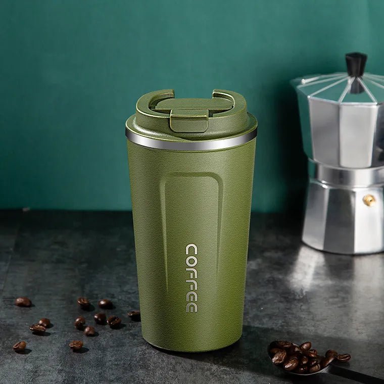 380ml/510ml Stainless Steel Coffee Thermos Mug Portable Car Vacuum Flasks Travel - Coffeio Store