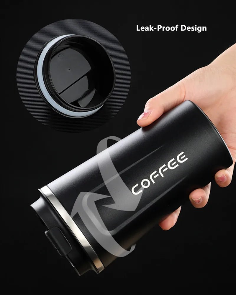 380ml/510ml Stainless Steel Coffee Thermos Mug Portable Car Vacuum Flasks Travel - Coffeio Store