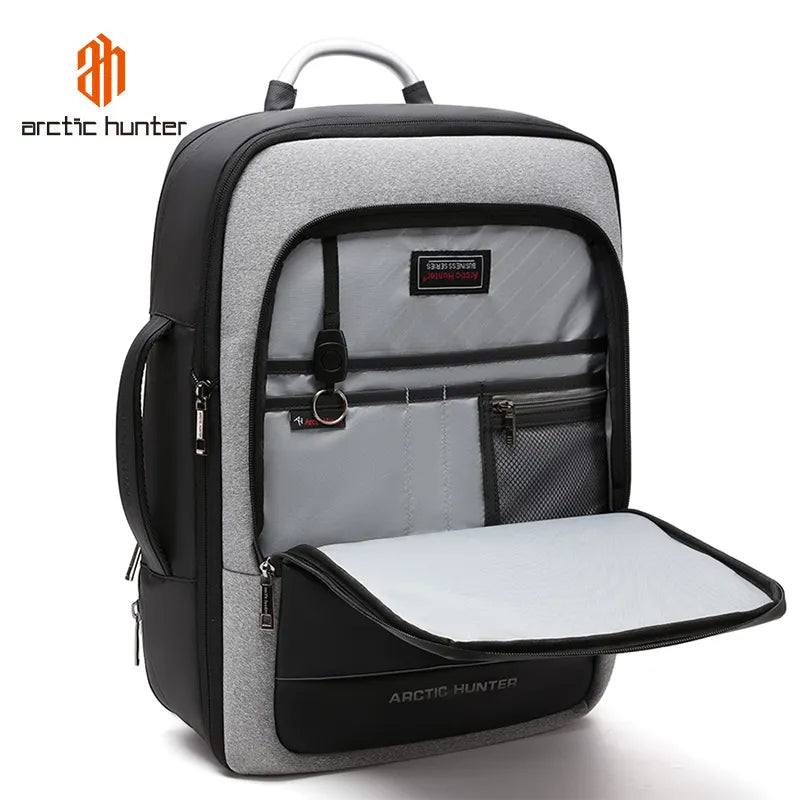 ARCTIC HUNTER 40L Large Capacity Mens Expandable Waterproof Backpack USB Charging - Coffeio Store