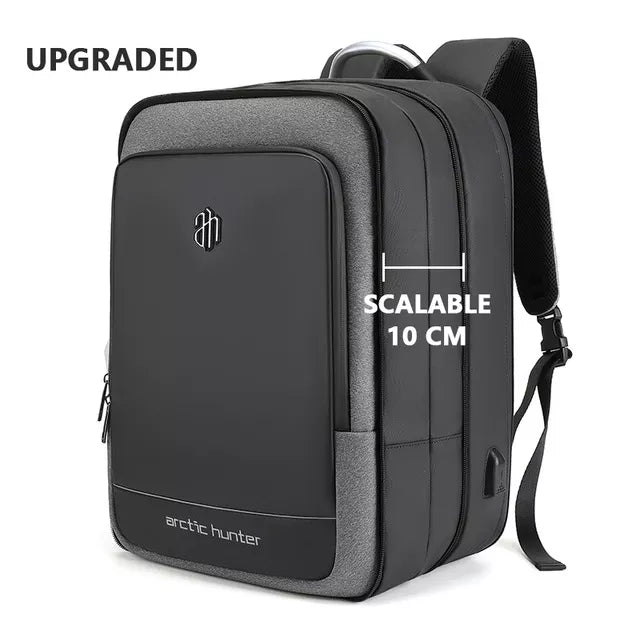 ARCTIC HUNTER 40L Large Capacity Mens Expandable Waterproof Backpack USB Charging - Coffeio Store