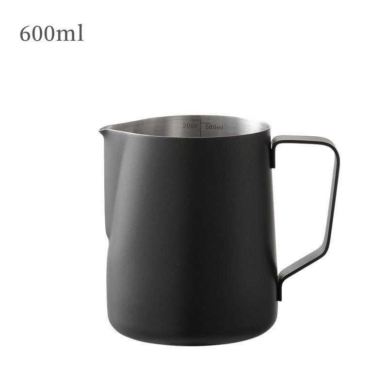 Coffee Milk Frothing Pitcher Jug Stainless Steel Latte Steam Coffee Paint Process Kitchen Cafe Accessories - Coffeio.store