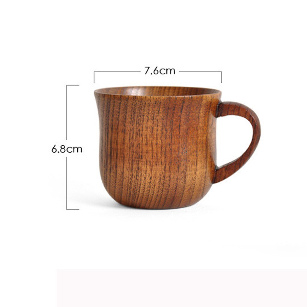 Creative Natural Wooden Cup Wood Coffee Tea Beer Juice Milk Water Handmade Water Mug Beer House Accessories - Coffeio.store