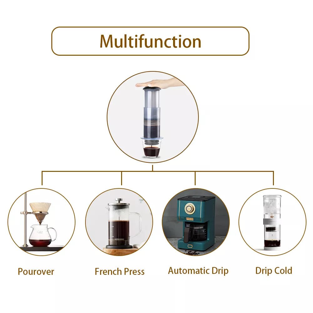 Espresso Coffee Maker Portable Cafe French Press Coffee Pot for AeroPress - Coffeio Store