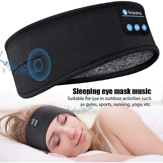 Fone Bluetooth Earphones Sports Headband Elastic Wireless Headphones Music Eye Mask - Coffeio Store
