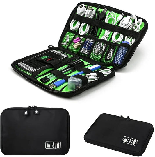 Gadget Cable Organizer Storage Bag Travel Electronic Accessories Cable Pouch Case - Coffeio Store