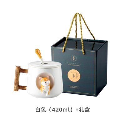 INS Shiba Inu Akita DOG 420ML COFFEE TEA MUGS CUP NORTH EUROPE STYLE FASHION DESIGN - Coffeio.store