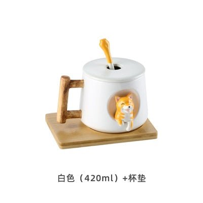 INS Shiba Inu Akita DOG 420ML COFFEE TEA MUGS CUP NORTH EUROPE STYLE FASHION DESIGN - Coffeio.store