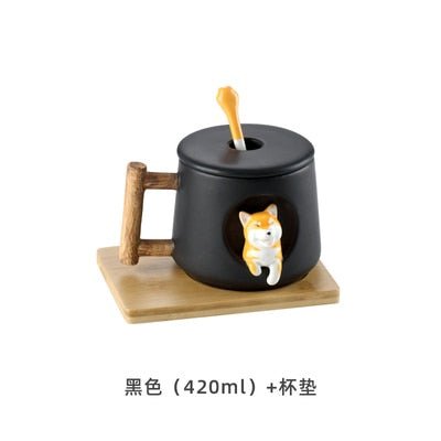 INS Shiba Inu Akita DOG 420ML COFFEE TEA MUGS CUP NORTH EUROPE STYLE FASHION DESIGN - Coffeio.store