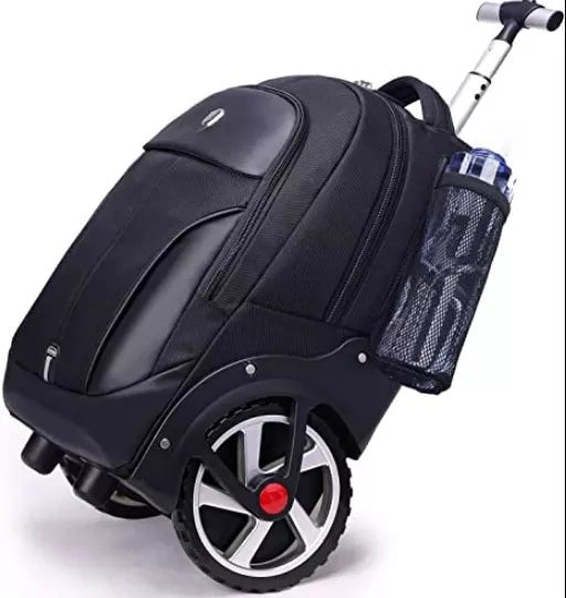 Men Travel Trolley Bag Rolling Luggage Backpack - bags on wheels - Coffeio Store