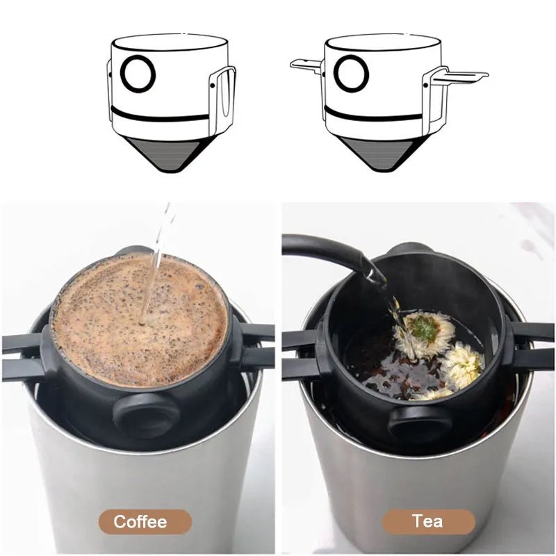 Mini Pour Over Coffee Dripper Coffee Filter Portable Coffee Maker for Home & Travel - Coffeio Store