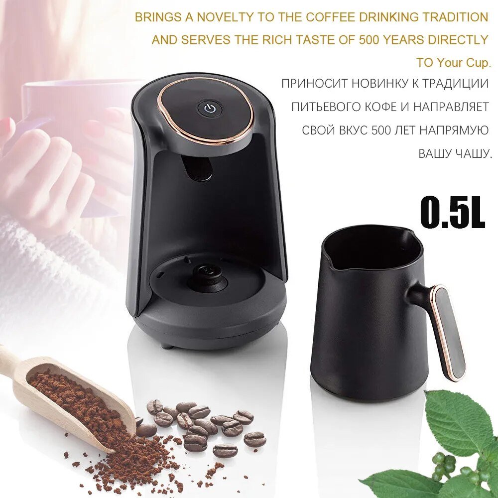 Moka Coffee Pots 500ml Semi-automatic Turkish Coffee Maker - 110V-220V - Coffeio Store