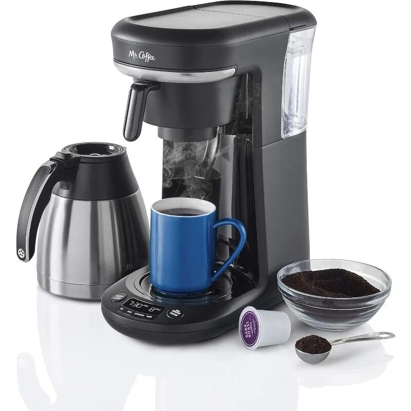 Mr. Coffee Maker, Programmable Coffee Machine, Single Serve or Carafe Coffee, 10 Cups - Coffeio Store